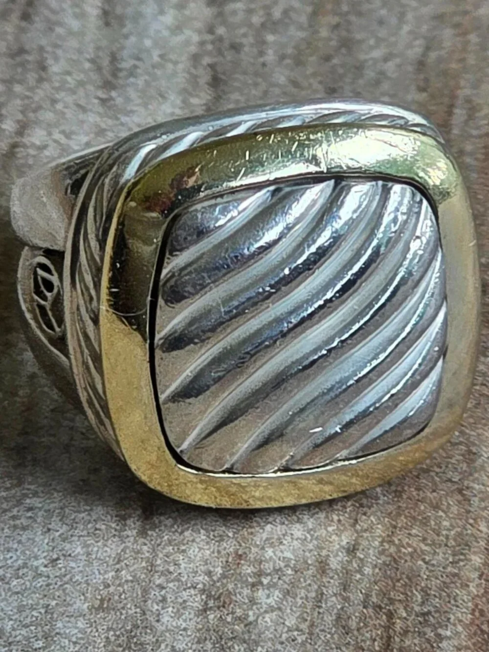 DAVID YURMAN THROUGHBRED 18kt / S/S Ring Sz. 7